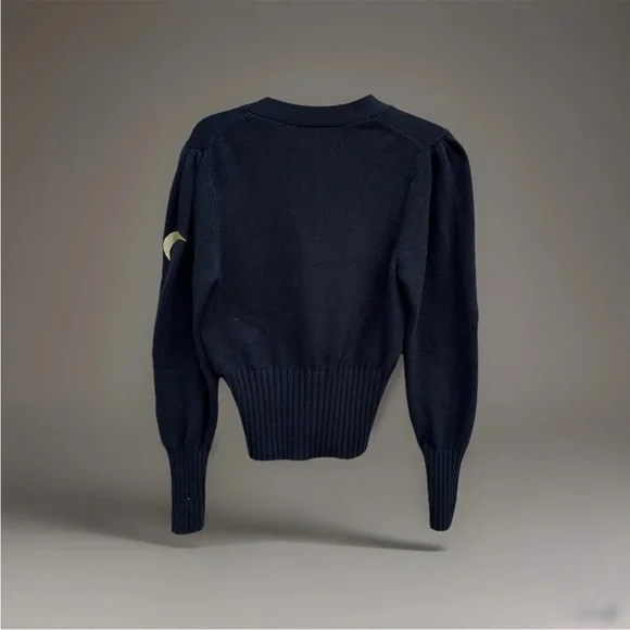 Cinq a Sept Woman Morgan Embroidered Cardigan Black Small - Picture 2 of 5